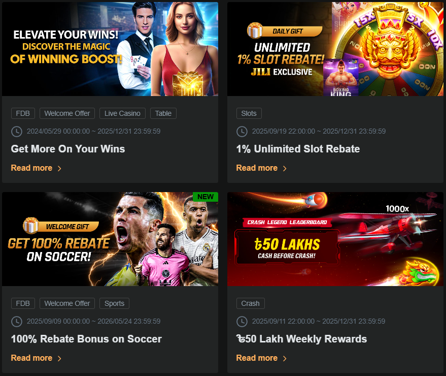 Loyalty program bonuses for BetVisa Bangladesh users